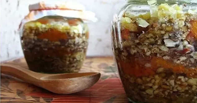 mix nuts with honey for potency