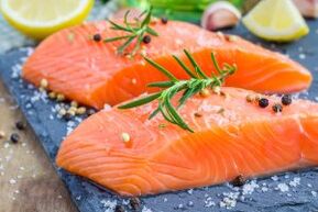 Salmon fillet in the diet of a man with reduced sexual desire