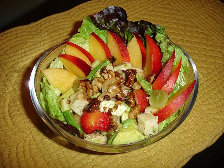 Nut fruit salad for strength