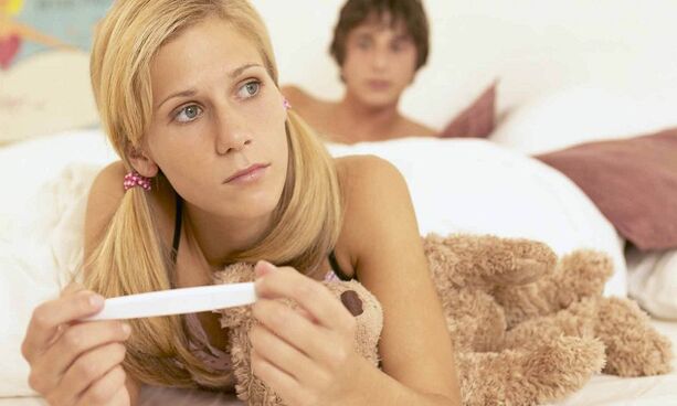 Girl with pregnancy